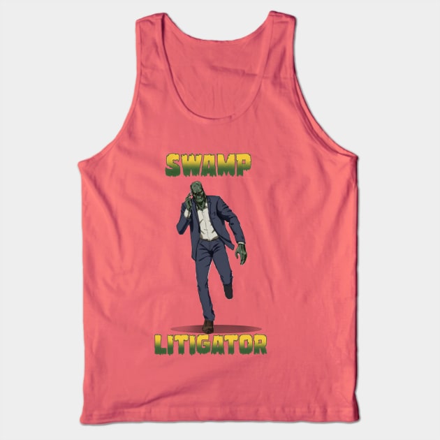 Swamp Litigator Tank Top by Laugh It Up Fuzzball